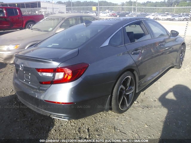 1HGCV1F32JA087323 - 2018 HONDA ACCORD SPORT 灰色 照片 4