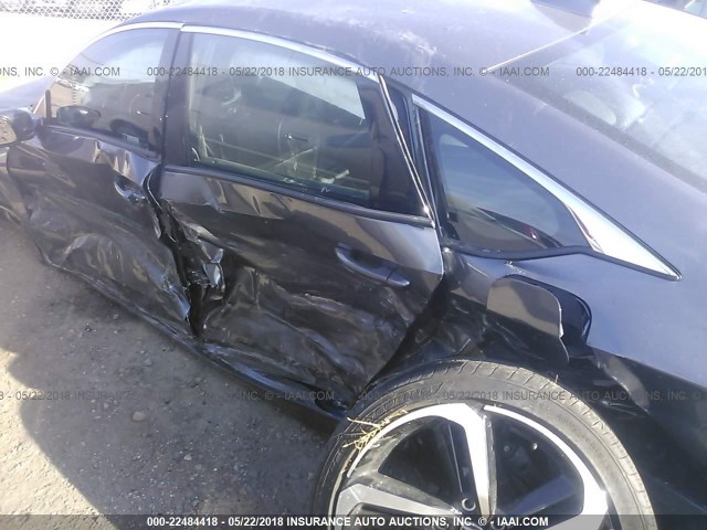 1HGCV1F32JA087323 - 2018 HONDA ACCORD SPORT 灰色 照片 6