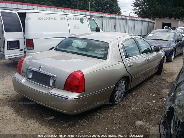 2LNHM82V89X602265 - 2009 LINCOLN TOWN CAR SIGNATURE LIMITED TAN photo 4