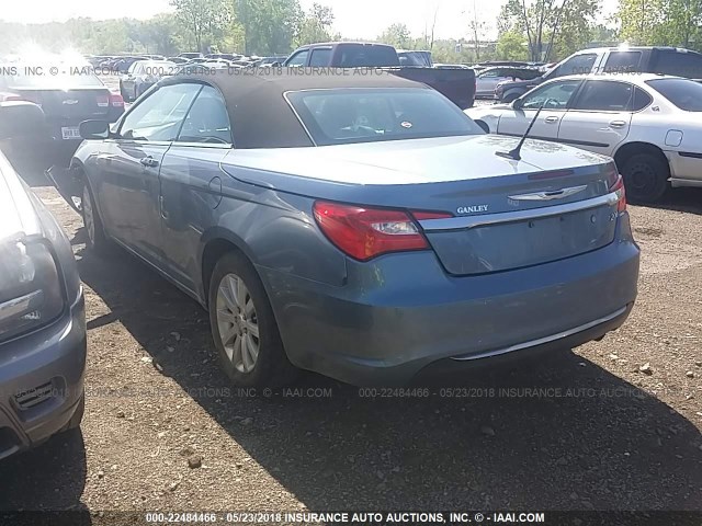 1C3BC2EB1BN596963 - 2011 CHRYSLER 200 TOURING BLUE photo 3