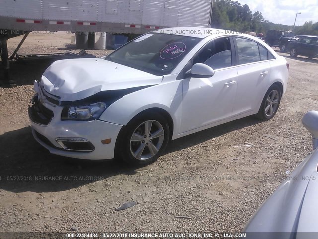 1G1PF5SB7G7226474 - 2016 CHEVROLET CRUZE LIMITED LT WHITE photo 2