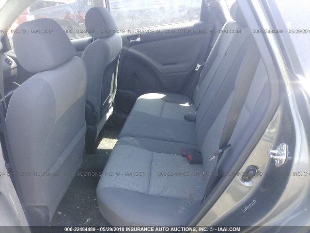 2T1KR32E45C326745 - 2005 TOYOTA COROLLA MATRIX XR GRAY photo 8