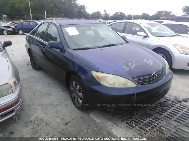 4T1BE32K32U619323 - 2002 TOYOTA CAMRY LE/XLE/SE ლურჯი ფოტო 1