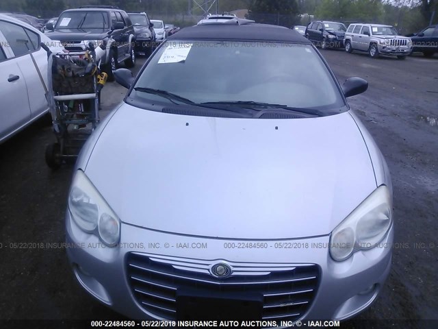 1C3EL55R76N257013 - 2006 CHRYSLER SEBRING TOURING SILVER photo 6