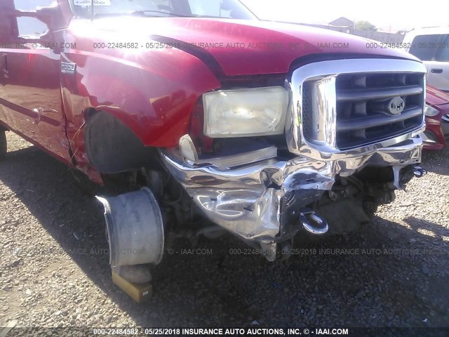 1FTSW31F73EA30809 - 2003 FORD F350 SRW SUPER DUTY RED photo 6