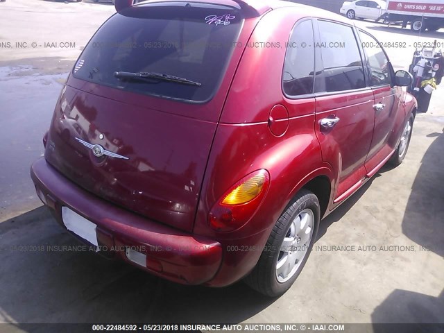 3C4FY58B74T325565 - 2004 CHRYSLER PT CRUISER TOURING RED photo 4