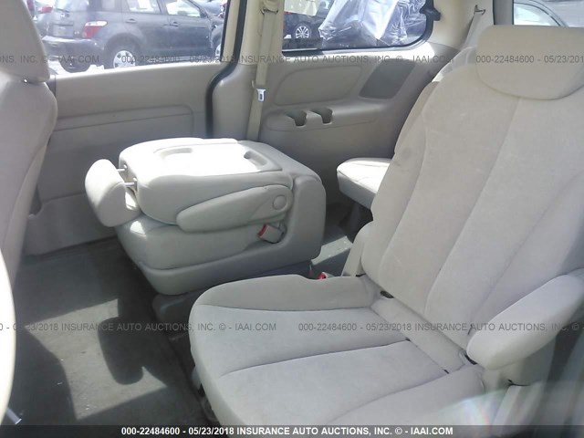 KNDMB233396299782 - 2009 KIA SEDONA EX/LX GOLD photo 8