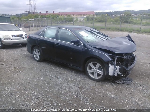 4T1BF1FK0CU012955 - 2012 TOYOTA CAMRY SE/LE/XLE BLACK photo 1