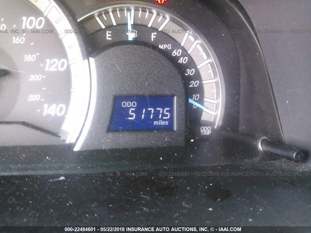 4T1BF1FK0CU012955 - 2012 TOYOTA CAMRY SE/LE/XLE BLACK photo 7