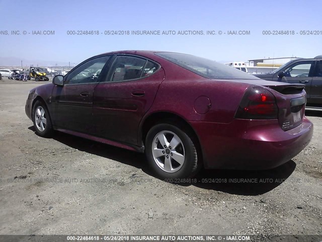 2G2WP552561196029 - 2006 PONTIAC GRAND PRIX RED photo 3