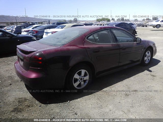 2G2WP552561196029 - 2006 PONTIAC GRAND PRIX RED photo 4
