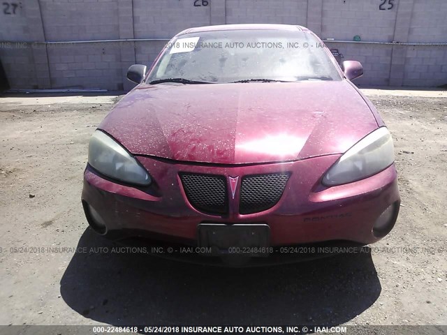 2G2WP552561196029 - 2006 PONTIAC GRAND PRIX RED photo 6