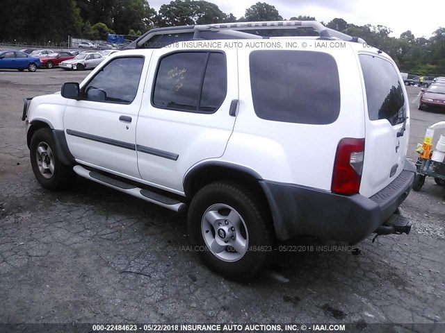 5N1ED28T92C527438 - 2002 NISSAN XTERRA XE/SE WHITE photo 3