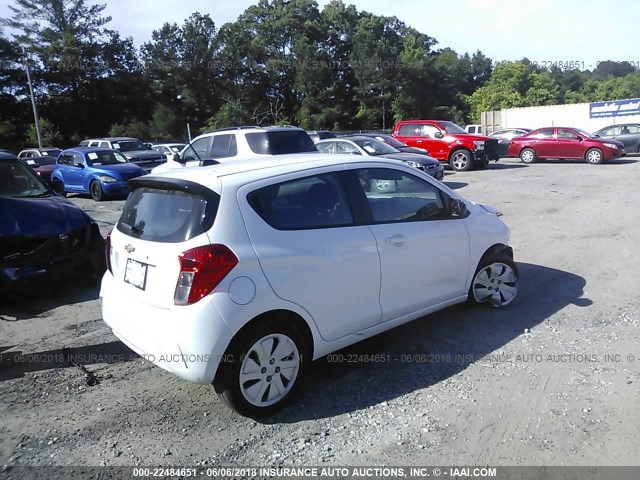 KL8CB6SA6JC424856 - 2018 CHEVROLET SPARK LS WHITE photo 4