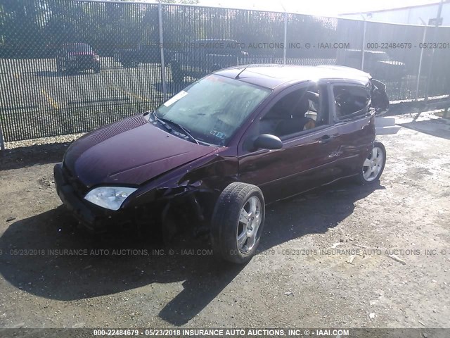 1FAHP31N47W268881 - 2007 FORD FOCUS ZX3/S/SE/SES RED photo 2