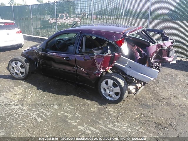 1FAHP31N47W268881 - 2007 FORD FOCUS ZX3/S/SE/SES RED photo 3