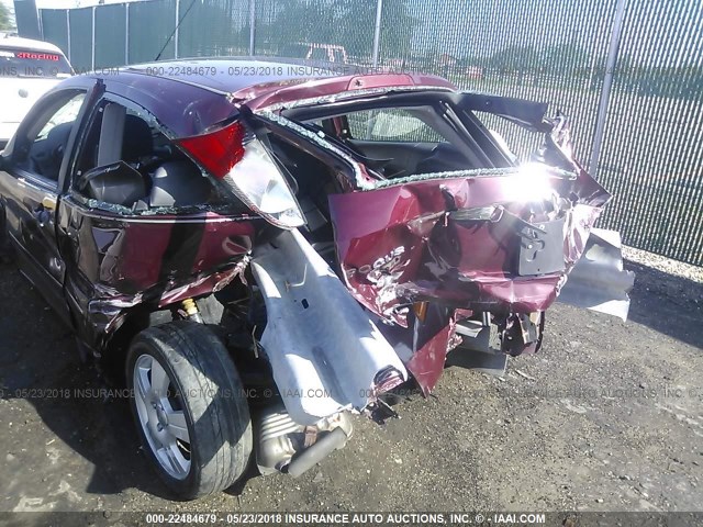 1FAHP31N47W268881 - 2007 FORD FOCUS ZX3/S/SE/SES RED photo 6