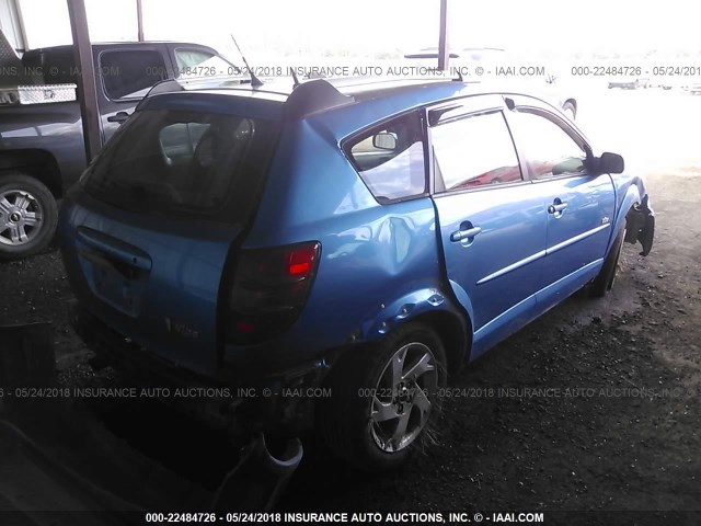 5Y2SL65827Z410161 - 2007 PONTIAC VIBE BLUE photo 4