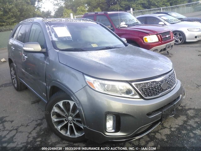 5XYKWDA77EG439465 - 2014 KIA SORENTO SX/SX LIMITED GRAY photo 1