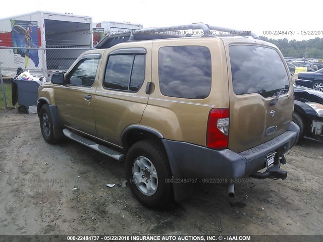 5N1ED28Y1YC583989 - 2000 NISSAN XTERRA XE/SE GOLD photo 3