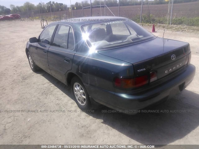 4T1BG12KXTU700819 - 1996 TOYOTA CAMRY DX/LE/XLE GREEN photo 3