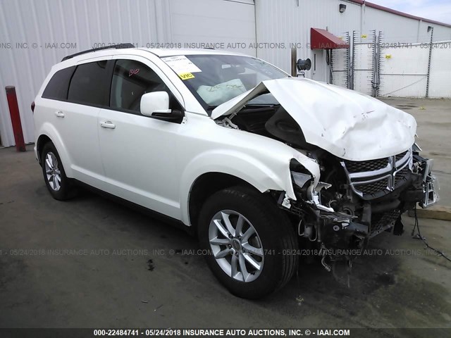 3C4PDCBG4ET107772 - 2014 DODGE JOURNEY SXT WHITE photo 1