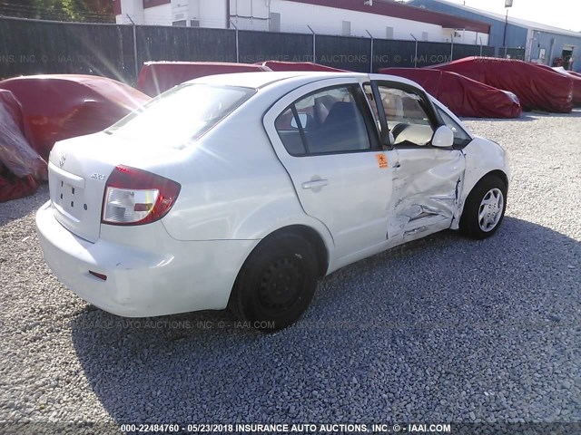 JS2YC5A27B6302060 - 2011 SUZUKI SX4 LE WHITE photo 4