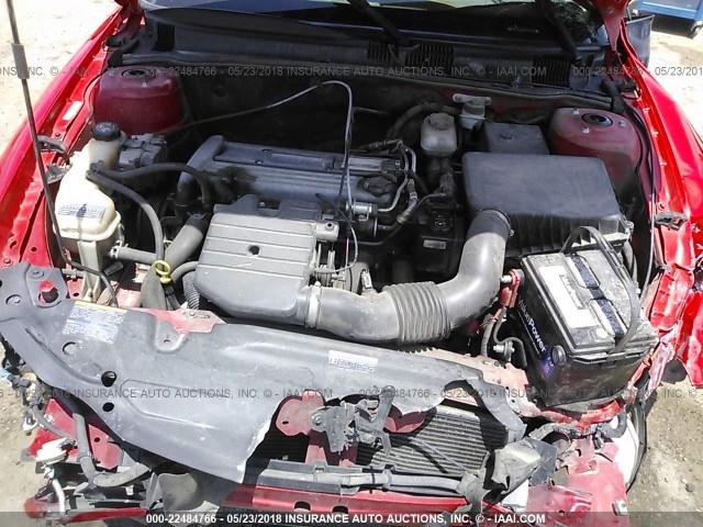 1G2NF12F72C224626 - 2002 PONTIAC GRAND AM SE1 RED photo 10