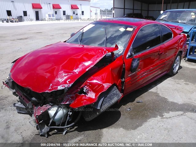 1G2NF12F72C224626 - 2002 PONTIAC GRAND AM SE1 RED photo 2