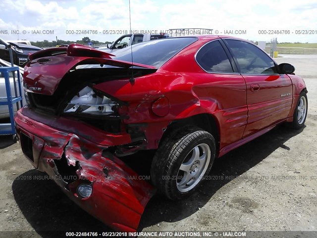 1G2NF12F72C224626 - 2002 PONTIAC GRAND AM SE1 RED photo 4