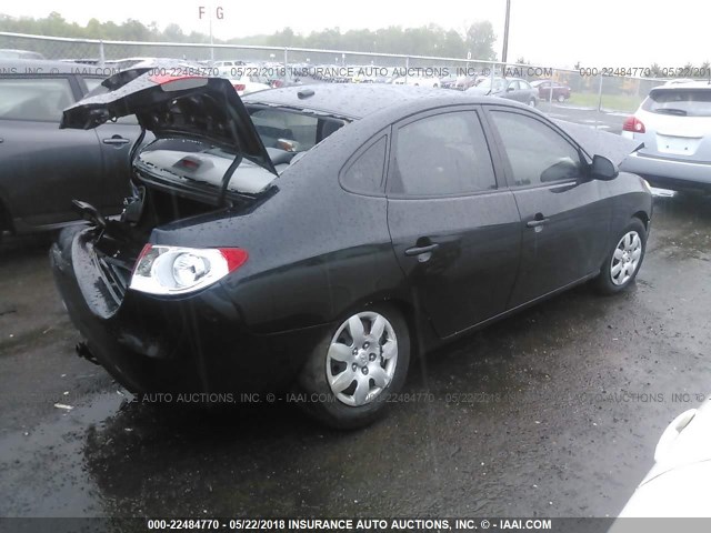 KMHDU46DX9U618273 - 2009 HYUNDAI ELANTRA GLS/SE BLACK photo 4