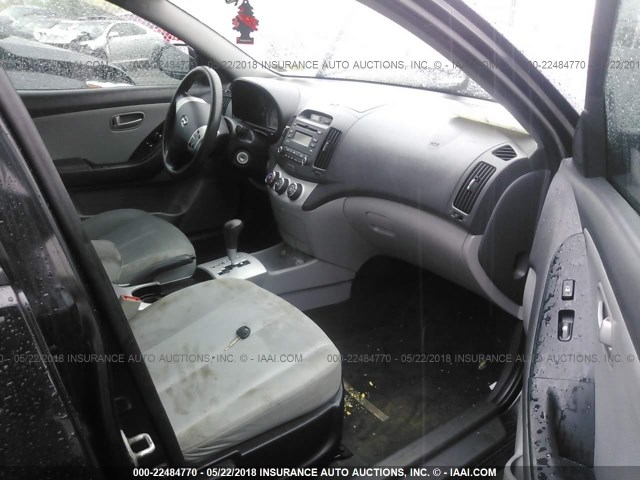 KMHDU46DX9U618273 - 2009 HYUNDAI ELANTRA GLS/SE BLACK photo 5