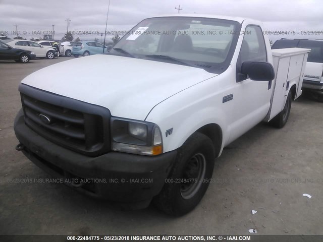 1FTNF20L92ED13807 - 2002 FORD F250 SUPER DUTY WHITE photo 2