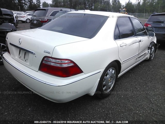 JH4KA96614C000274 - 2004 ACURA 3.5RL WHITE photo 4