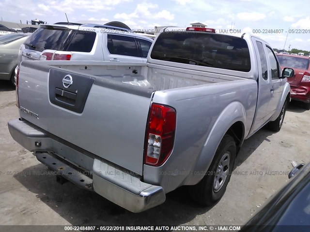 1N6BD0CT4CC405569 - 2012 NISSAN FRONTIER S/SV SILVER photo 4
