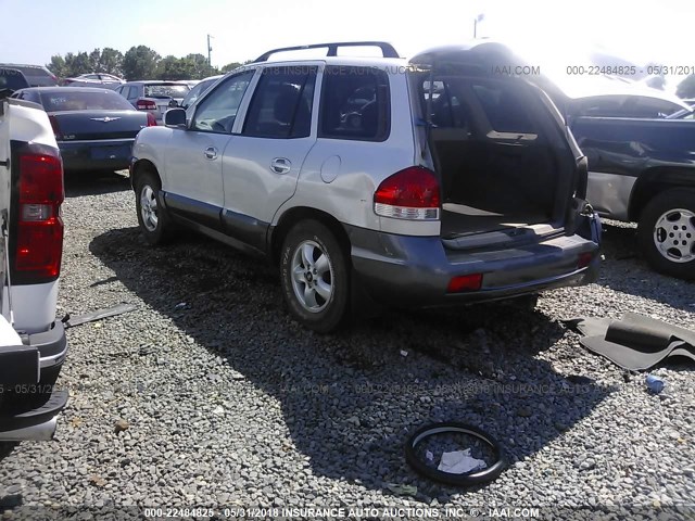 KM8SC13EX5U019177 - 2005 HYUNDAI SANTA FE GLS/LX SILVER photo 3