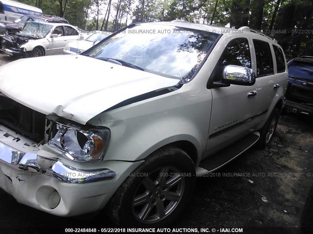 1A8HX58N68F114839 - 2008 CHRYSLER ASPEN LIMITED თეთრი ფოტო 2