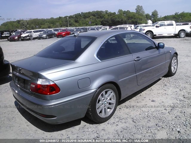 WBABV13434JT22045 - 2004 BMW 325 CI SULEV GRAY photo 4