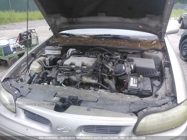 1G3NB52JXX6321599 - 1999 OLDSMOBILE CUTLASS GL GOLD photo 10