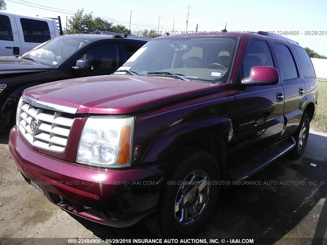 1GYEK63NX5R223315 - 2005 CADILLAC ESCALADE LUXURY RED photo 2