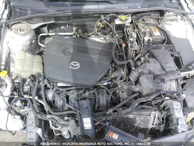 JM1BK344281799836 - 2008 MAZDA 3 HATCHBACK SILVER photo 10