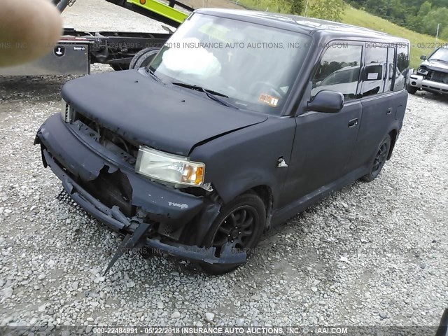 JTLKT324740142213 - 2004 TOYOTA SCION XB BLACK photo 2