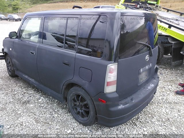 JTLKT324740142213 - 2004 TOYOTA SCION XB BLACK photo 3