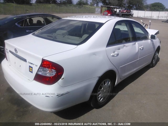 4T1BE30K14U280163 - 2004 TOYOTA CAMRY LE/XLE/SE თეთრი ფოტო 4