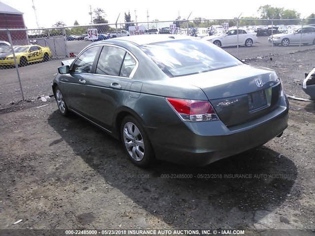 1HGCP26889A136922 - 2009 HONDA ACCORD EXL GREEN photo 3