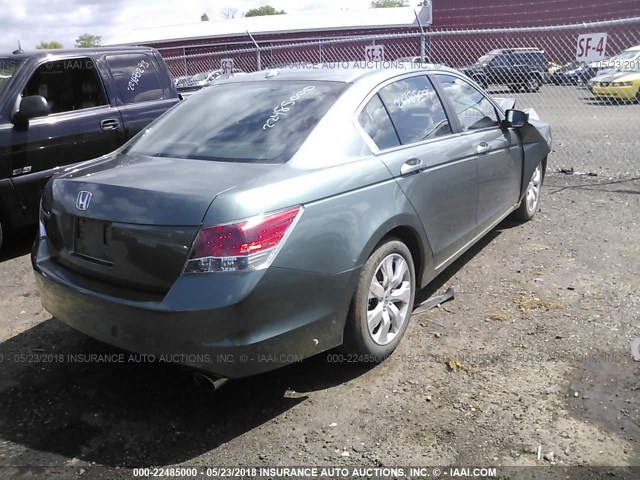 1HGCP26889A136922 - 2009 HONDA ACCORD EXL GREEN photo 4