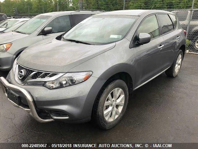 JN8AZ1MW4DW318211 - 2013 NISSAN MURANO S/SL/LE GRAY photo 2