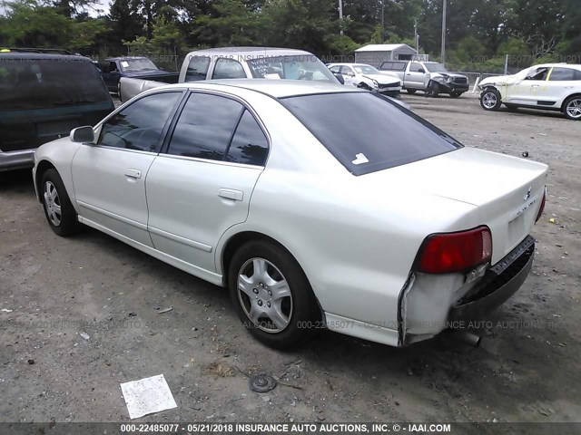 4A3AA46G72E164832 - 2002 MITSUBISHI GALANT ES/LS WHITE photo 3