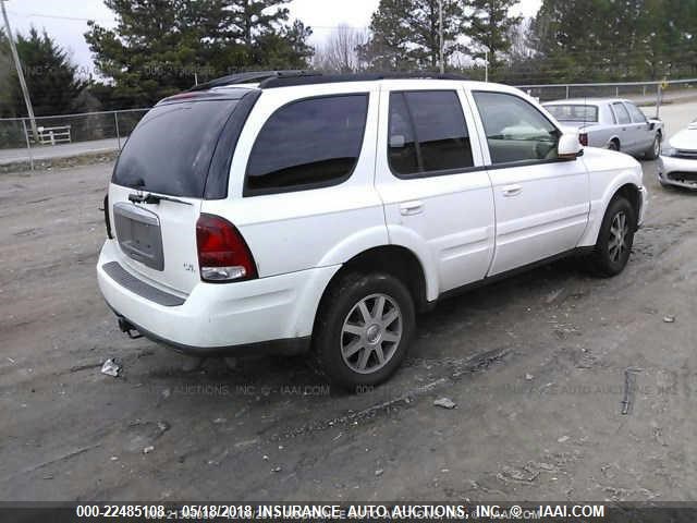 5GADT13S642267666 - 2004 BUICK RAINIER CXL WHITE photo 4