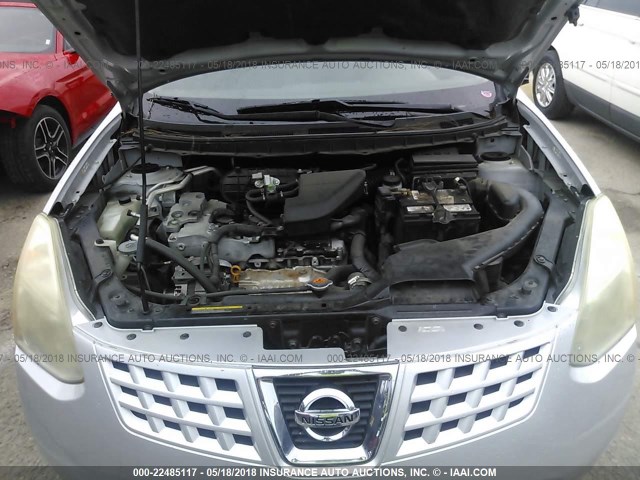 JN8AS58T48W007105 - 2008 NISSAN ROGUE S/SL SILVER photo 10